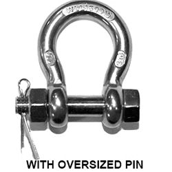 Stainless Steel Type 316 Bolt Type Anchor Shackles