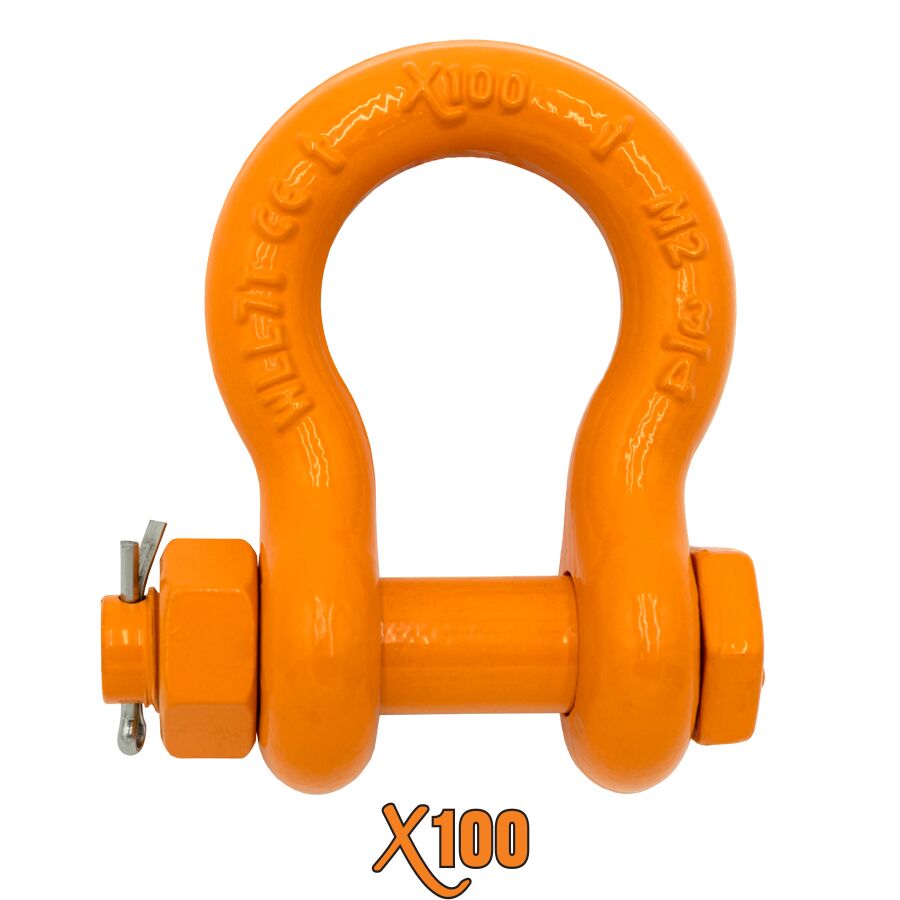 X100® All Alloy Bolt Type Anchor Shackles