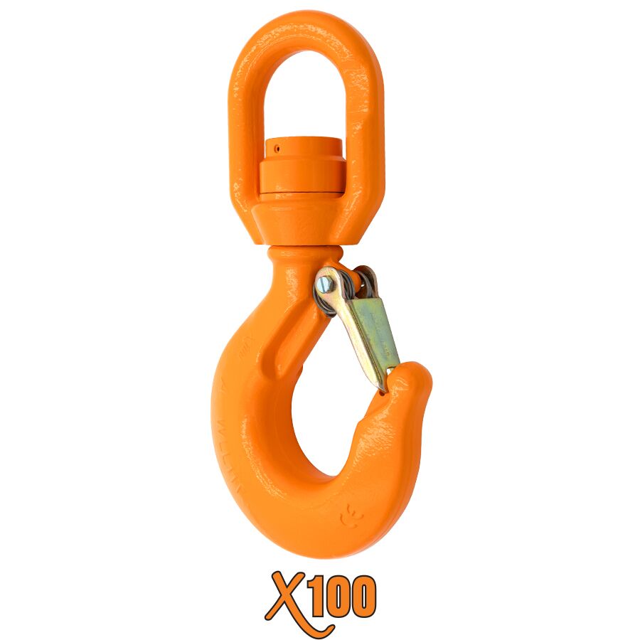 X100® Swivel Eye Hoist Hooks with Bronze Bushing